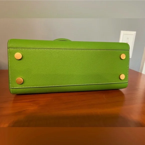 NEW! Kate Spade Katy Medium Vibrant Green Top Handle Bag - Picture 8 of 9